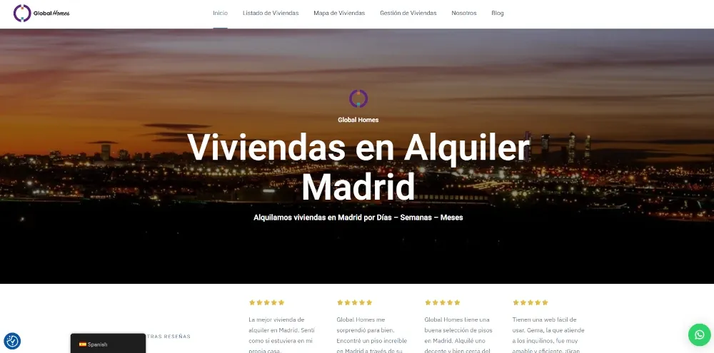 Página web creada por Rafael Arranz Viviendas