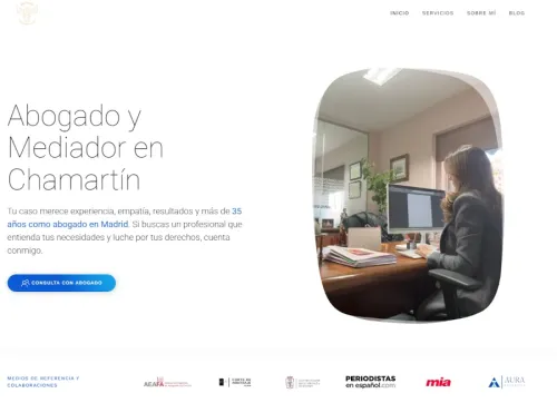 Página web de abogados creada por Rafael Arranz